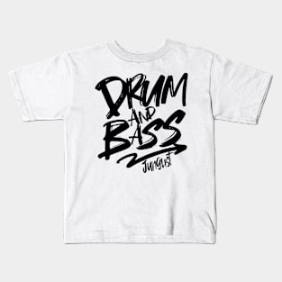 DRUM AND BASS  - Junglist Signature (black) Kids T-Shirt